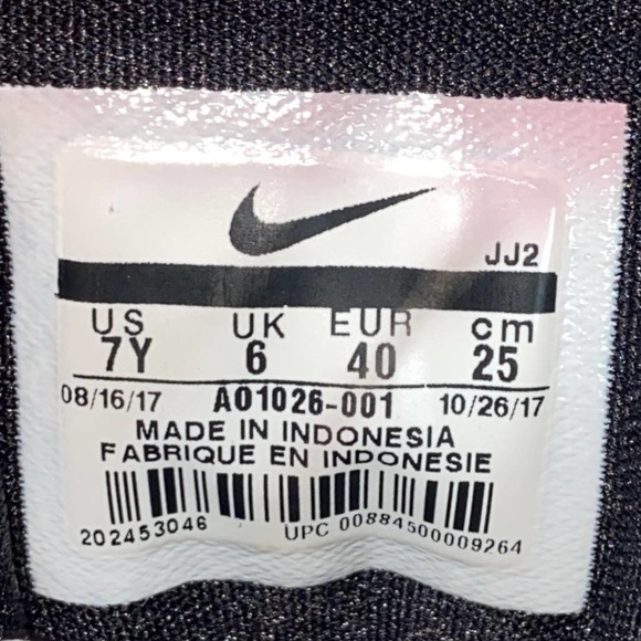 Nike Air Max 1 QS GS Valentine's Day Black Red Pink Sneaker 7Y 8.5W AO1026-001 - Picture 11 of 12